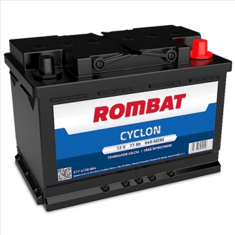 ROMBAT - 5774730064ROM BATERIE ROMBAT CYCLON 77AH 640A 278X175X190 +DR