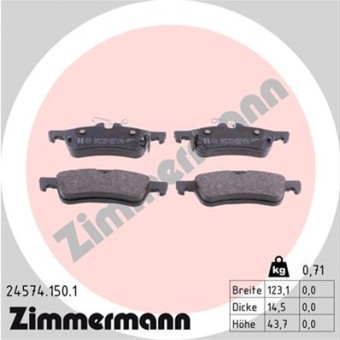 ZIMMERMANN - 24574.150.1 SET PLACUTE FRANA - ZIMMERMANN