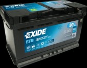EXIDE - BATERIE  EFB 80AH 800A 315X 175X190 +DR