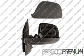 PRASCO - VG9197004P DOOR MIRROR LEFT-MANUAL-BLACK-ASPHERICAL/CHROME VOLKSWAGEN - T5 - 09/09 - 03/15-PRASCO